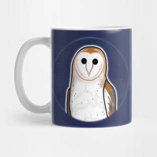 Starry Night Barn Owl (Small Print) Mug